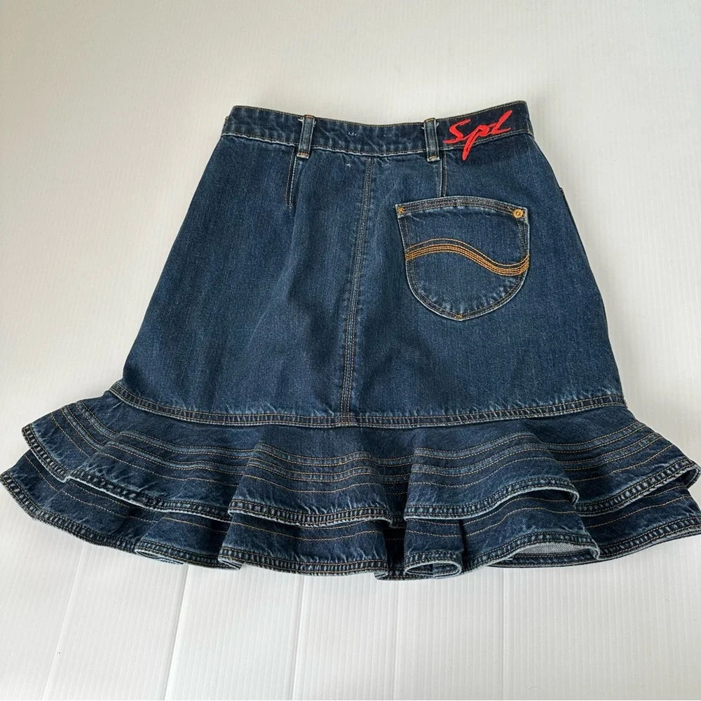 Lee x Self-Portrait Tiered Ruffle HemMini Skirt, 4 US - Picture 5 of 14